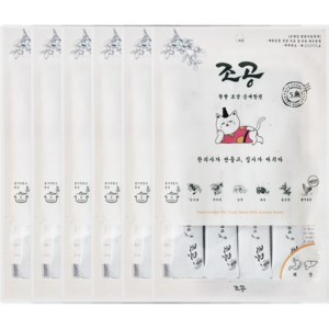 조공 고양이 한방 보양 간식 4p, 삼계탕전, 60g, 6개