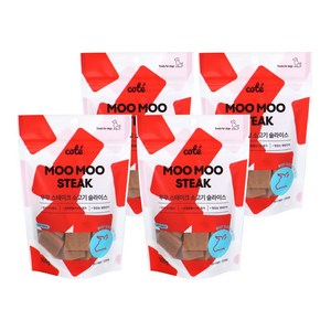 꼬뜨 강아지 무무 스테이크 슬라이스, 소고기, 100g, 4개