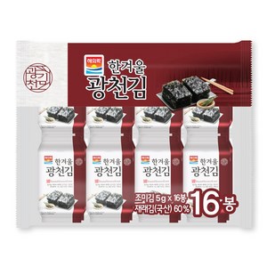 해의락 한겨울 광천김, 5g, 128개