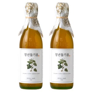 저온압착 청년 들기름, 2개, 350ml 골드박스 특가