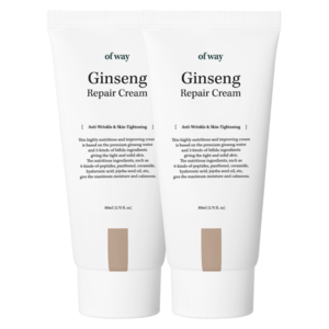 뜨거운 여름 손상된 피부 나이트 회복 케어! 탄력+진정+보습 올인원 6종 안티에이징 핵심성분 가득 유기농 홍삼 크림, 2개, 80ml
