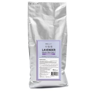 바스참 사해소금 라벤더 리필용, 1kg, 1개