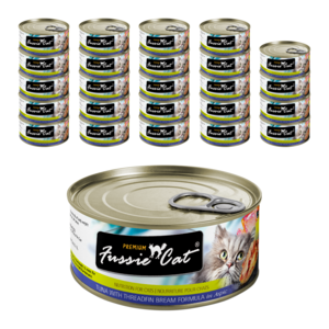 퍼시캣 전연령 캣 슈퍼 프리미엄 주식캔, 참치+실꼬리돔, 80g, 24개