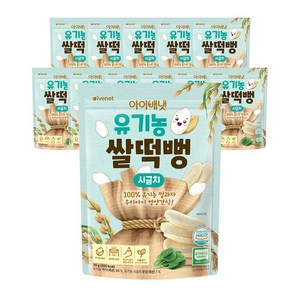 아이배냇 유아용 롱떡뻥, 시금치맛, 30g, 12개