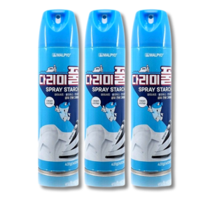 빳빳 다리미풀 강력 다림질 스프레이 세탁풀 옷 풀 먹이기, 3개, 강력다림질