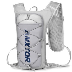 믹스MICS 초경량 다용도 미니 아웃도어 트레일 런닝 자전거 사이클링 배낭 포켓 수납 등산배낭 조끼 백팩 가방 5L, Daily Gray(Free Size), 1개