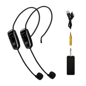 리웰디 무선 헤드셋 마이크 강의용 핀마이크 이어 방송용 수업용 스마트폰 듀얼