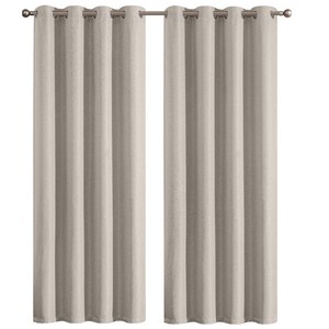 커튼킹 호텔식나비주름암막커튼 거실커텐 민자형린넨암막커튼 창문용커텐 아일렛형쉐도우암막커튼 2장