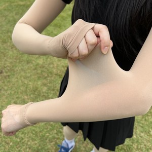 바로스포츠 골프 스타킹 UV 자외선차단 50D 암슬리브 국내산 쿨토시 양손착용 세트 기본형 팔목, 1세트, 살색