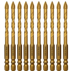 수코리아 타일 유리 다용도 멀티 드릴 비트 기리 화살촉비트, 3.화살촉비트 6.5mm [ 10개입 ], 1개