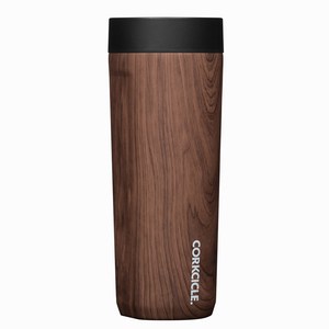 [360도원터치] 콕시클 커뮤터 텀블러 세라믹 보온 보냉 진공 tumbler, 1개, 500ml, 월넛우드