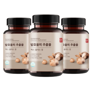 고말론 발효율피 추출물 맥스 플러스 정 1000mg, 60정, 3개