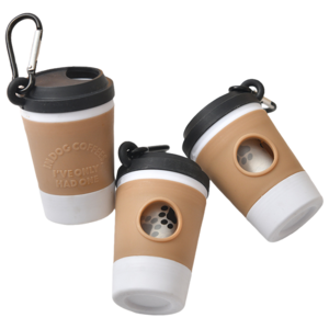 하이제니 강아지 커피컵 배변봉투 케이스, 1세트, 1개입, 케이스+1롤