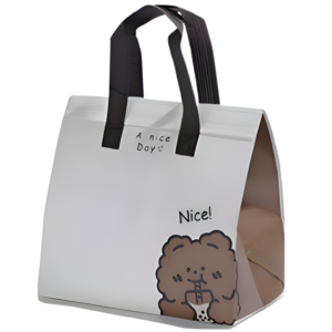SCX 일회용 은박 보온 보냉백 장시간 유지 캠핑 배달음식 회사 도시락가방, 10개, Nice 곰돌이