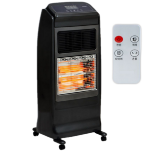 전기 ptc 온풍기 카본 복합 히터 20평형 절전형 타이머 리모컨 국산 난로 스토브 겨울 사무실 업소용 산업용 현장용 공장 저소음 이동식 대형 스탠드형 난방기구 반사판 나산 열풍기, 프리미엄 복합히터 2.5kw