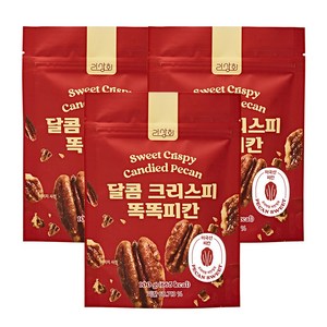 리상회 달콤 크리스피 똑똑 피칸정과 강정 결혼 답례품, 3개, 100g