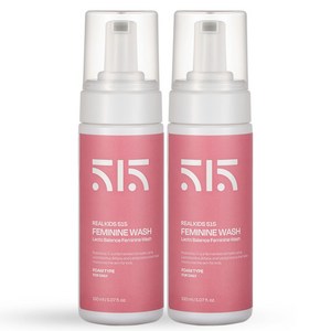 리얼키즈515 칸디다균 냄새케어 키즈앤맘 어린이 여성청결제, 2개, 150ml