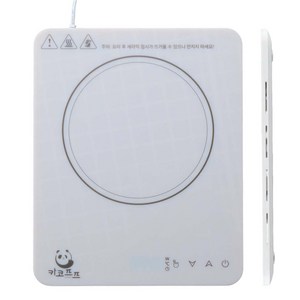 카코프프 2.4cm 초슬림 인덕션 휴대용 야영 인덕션 IND-001, 화이트, 프리스탠딩