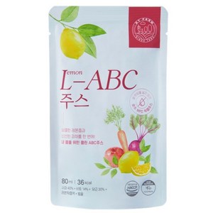 디티팜 레비씨 레몬즙 ABC주스 NFC저온착즙 사과 비트 당근 클렌즈 건강주스 실속팩, 110개, 80ml