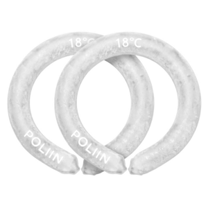 1+1 POLIIN 아이스 넥쿨러 PCM 넥밴드 넥쿨링, 2개, 토브 화이트