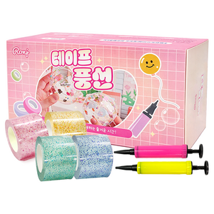 픽101 쉽게 만드는 펄 테이프 풍선 만들기 세트 투명 큐브 풍선펫 DIY 키트 총길이 3m 너비 5cm, 2. 베이직 세트, 1개