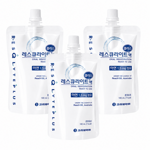 고려제약 레스큐라이트 플러스 액, 3개, 100ml