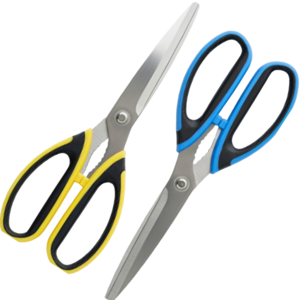 오컴멀 최고의 절삭력 다용도 주방가위 맞춤형 한식가위 안심 스테인리스 소재, 1세트, Blue+Yellow
