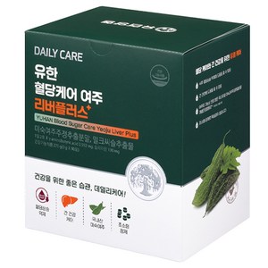 유한 혈당케어 여주 리버플러스 90포 (45일분) 국내산 미숙여주 여주환 간건강 밀크씨슬 영양제 혈당상승억제에 도움을 줄 수 있음, 3g, 90세트
