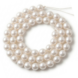 핵진주 (Glass Pearl) - 주얼리 부자재, 1개, Ivory 4mm