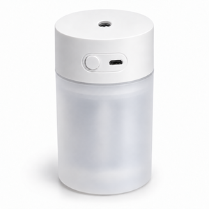 AIRYES 미니 가습기 260ml USB 무드등 테이블 미스트 무소음 탁상용 차량용 가정용 사무실, 화이트, A