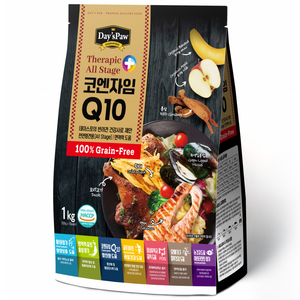 전연령 강아지 테라픽 올스테이지 플러스 코엔자임Q10 건식사료, 오리, 1kg, 1개 골드박스 특가