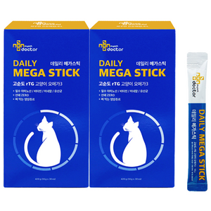 마이펫닥터 고양이 데일리 메가 스틱 영양제, 420g, 오메가3, 2개
