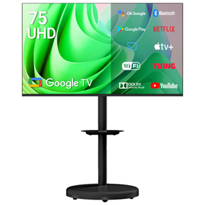 무빙큐빅스 스마트 4K UHD 75인치 삼탠바이미 블랙에디션 스탠딩 이동식 TV 삼텐바이미 중소바이미, 방문설치, 스탠드형, 무빙큐빅스 4K UHD 75인치 삼탠바이미 블랙에디션, 190cm/75인치