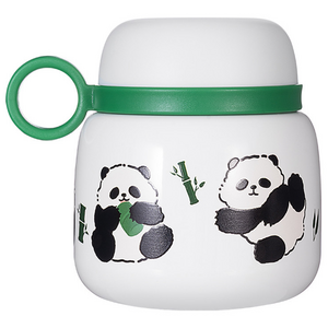 보보 릴랙스 푸바오 유아용 병원용 보온죽통 520ml 이유식 손잡이 보온통 돌선물 죽통, 1개, 화이트