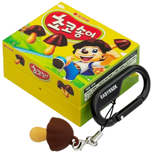 삼성 갤럭시 버즈4 / 버즈4프로 초코송이 케이스 ( 별다섯 카라비너 포함 ), 1개, 옐로우