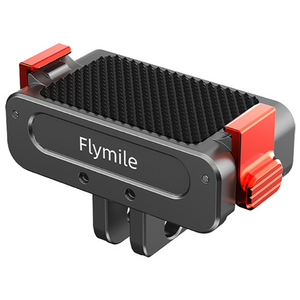 Flymile DJI OSMO 360/액션5 Pro/4 프로 호환 메탈 퀵릴리스 어댑터 가로/세로 전환+강력 자석 클립 1/4인치 마운트 (27g 초경량 운동 카메라 액세서리), 1개, 메탈 퀵 릴리즈 어댑터