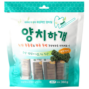 강아지 덴탈껌 24p, 덴탈케어, 360g, 1개 골드박스 특가