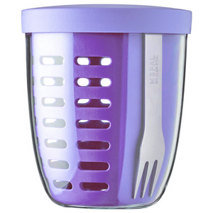 메팔 후르츠팟 샐러드컵 과일통 요거트컵 도시락통 밀프렙 600ml, 라일락, 1개