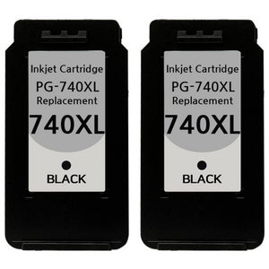 [호환] BNC INT PG-740XL 검정 대용량 캐논 프린터 MG3570 MG3670 재생 잉크, 2개, 블랙