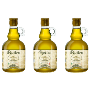일 러스티코 100% 냉압착 엑스트라버진 올리브오일, 3개, 500ml