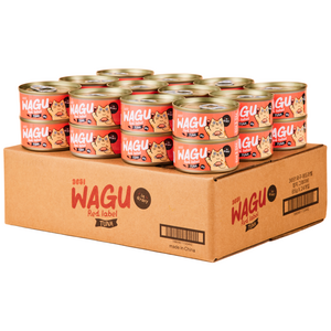 3651 와구 고양이 간식캔, 24개, 85g, 레드라벨 참치