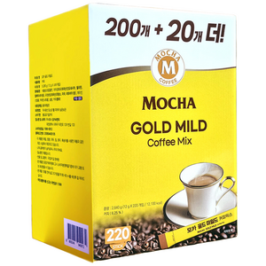 모카씨엔티 모카 골드 마일드 커피믹스, 12g, 1개, 220개입 골드박스 특가