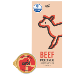 꼬뜨 강아지 전연령용 포켓밀 소고기 눈건강 습식사료 6p, 소, 300g, 1개