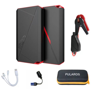 풀라로스 긴급시동 보조배터리 점프스타터+스마트 점프 케이블+ 파우치백 14800mAh, 1세트
