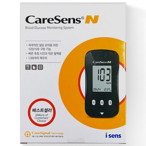 케어센스 N 혈당측정기 혈당계 세트, Blood Glucose Monitorng System, 1개