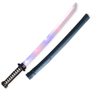 토이토 나이트 LED 사무라이 무사도 장난감칼, 1개, 블랙