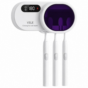 VIMONIC 칫솔 살균기 UVC 스마트 건조기 가정용 유선 칫솔 거치대, 화이트, R5050
