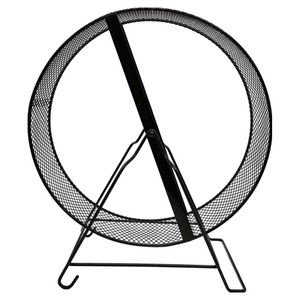 햄스펫 골든햄스터 고슴도치 철체 쳇바퀴, 블랙 32cm, 1개