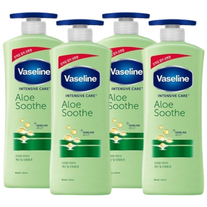 바세린 인텐시브 케어 알로에 수드 로션, 600ml, 4개