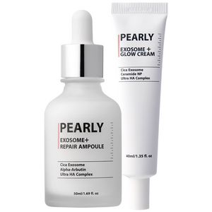 펄리 잡티제거 미백 앰플 + 광채 속건조 히알루론산 피부장벽 물광크림 세트, 1세트